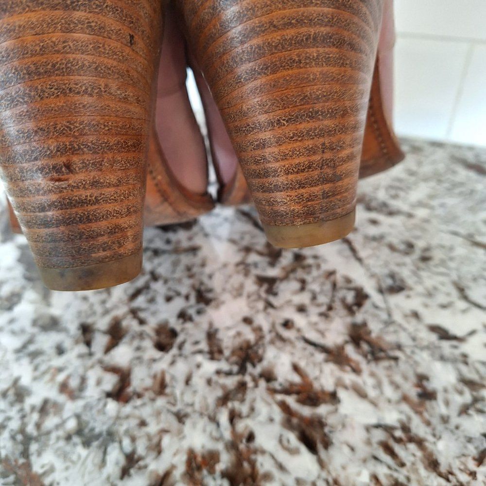 Frye Blush Pink Leather Slip-On Mules - Picture 4 of 10